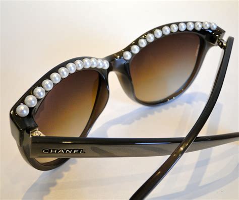 chanel sunglasses with pearls on top|authentic chanel sunglasses sale.